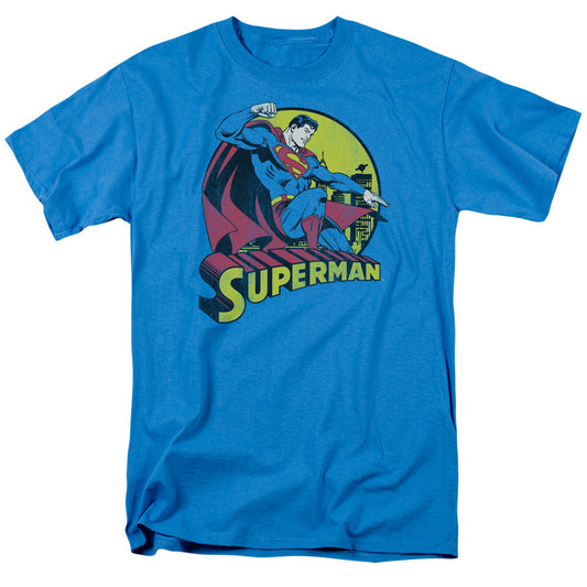DC Comics Superman Mens T Shirt Turquoise Officially Licensed