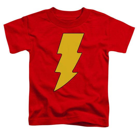 DC Comics Shazam Logo Toddler Kids Youth T Shirt Red Officially Licensed