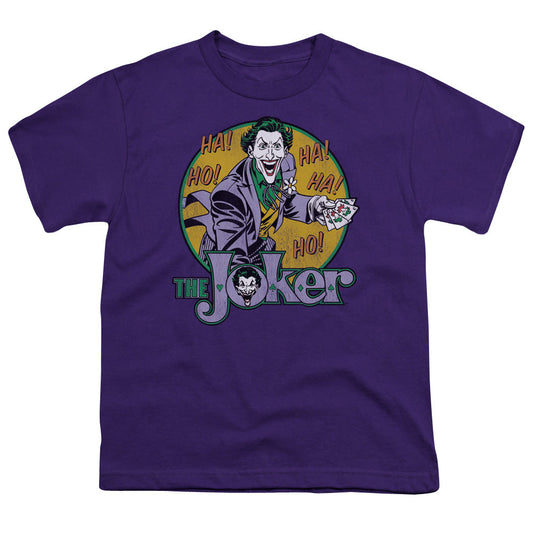 DC Comics the Joker Kids Youth T Shirt Purple Officially Licensed