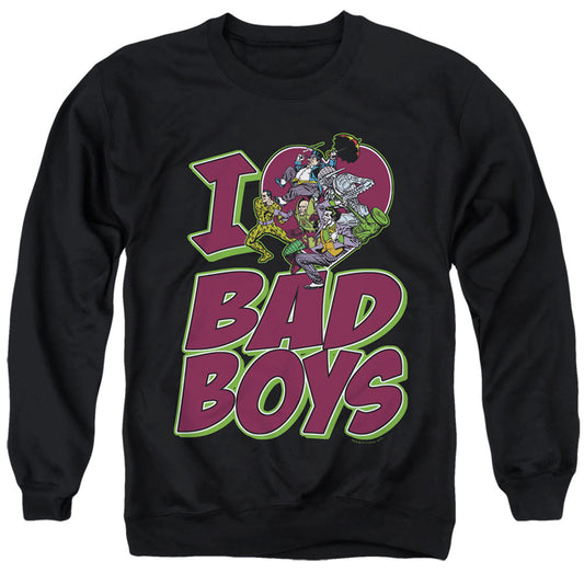 Dc I Heart Bad Boys Mens Crewneck Sweatshirt Black