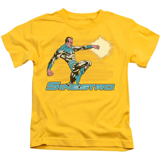 DC Comics Sinestro Juvenile Kids Youth T Shirt Yellow Officially Licensed