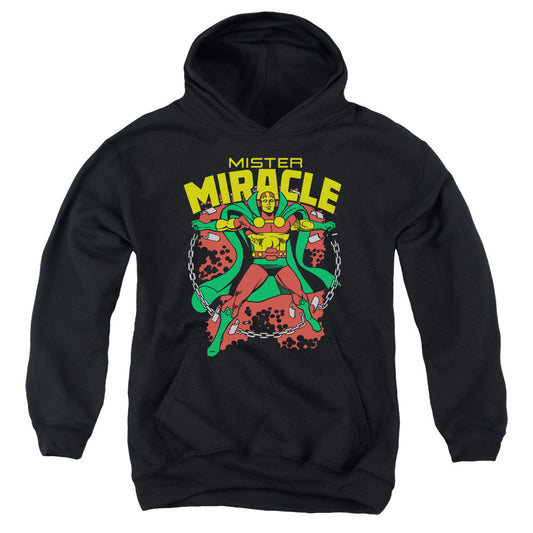 DC Comics Mr Miracle Kids Youth Hoodie Black Officially Licensed