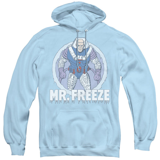 DC Comics Mr Freeze Mens Hoodie Light Blue Officially Licensed