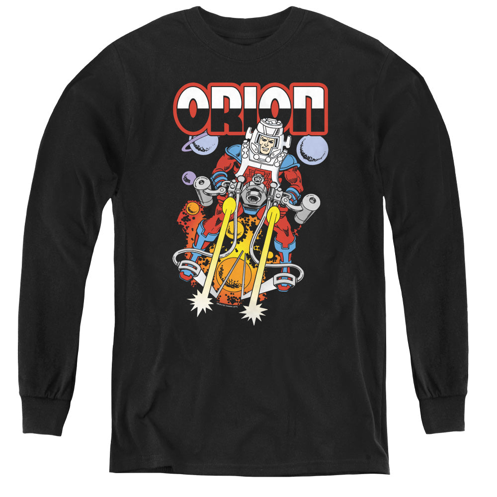DC Comics Orion Long Sleeve Kids Youth T Shirt Black Officially Licensed