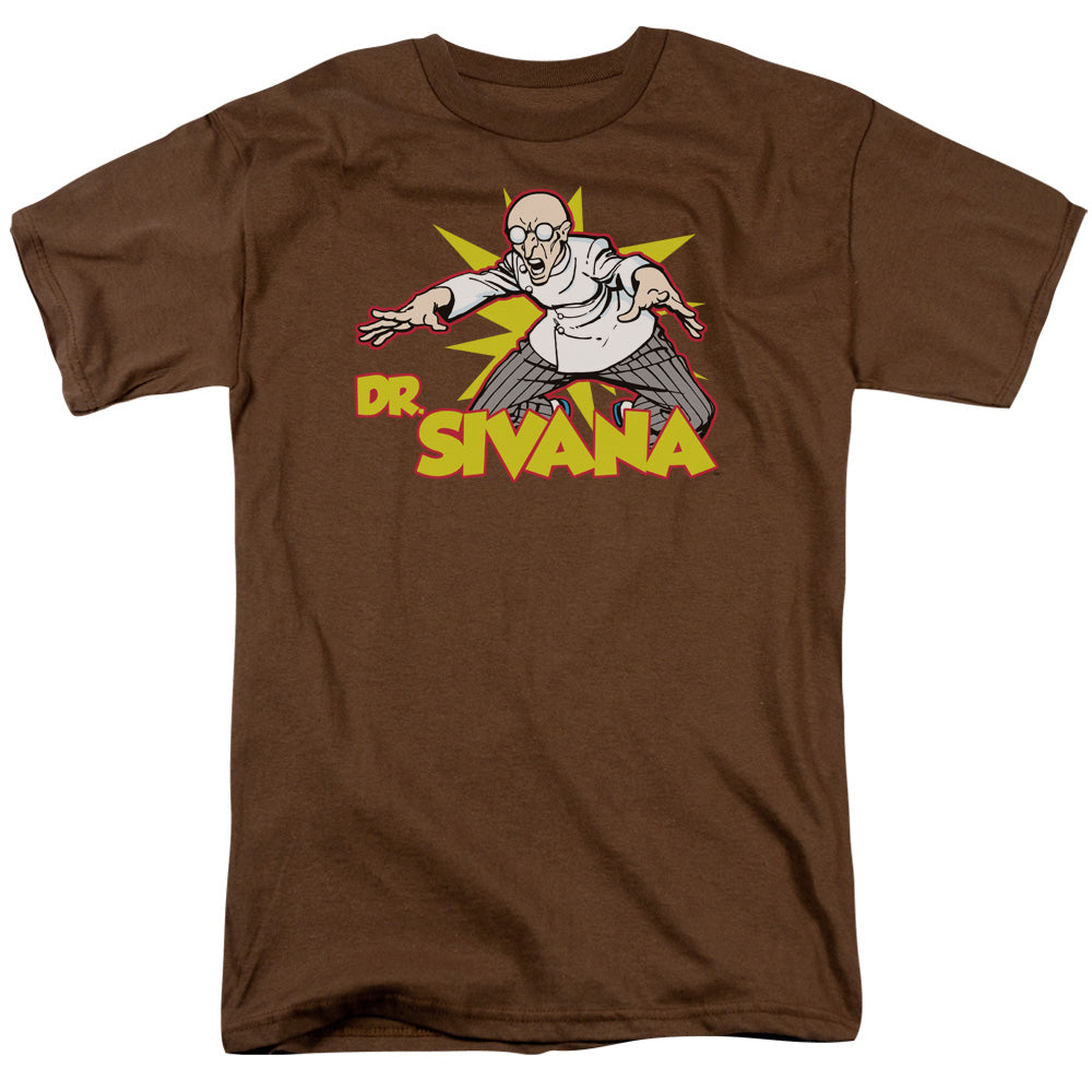 Dc Dr Sivana Mens T Shirt Coffee Officially Licensed