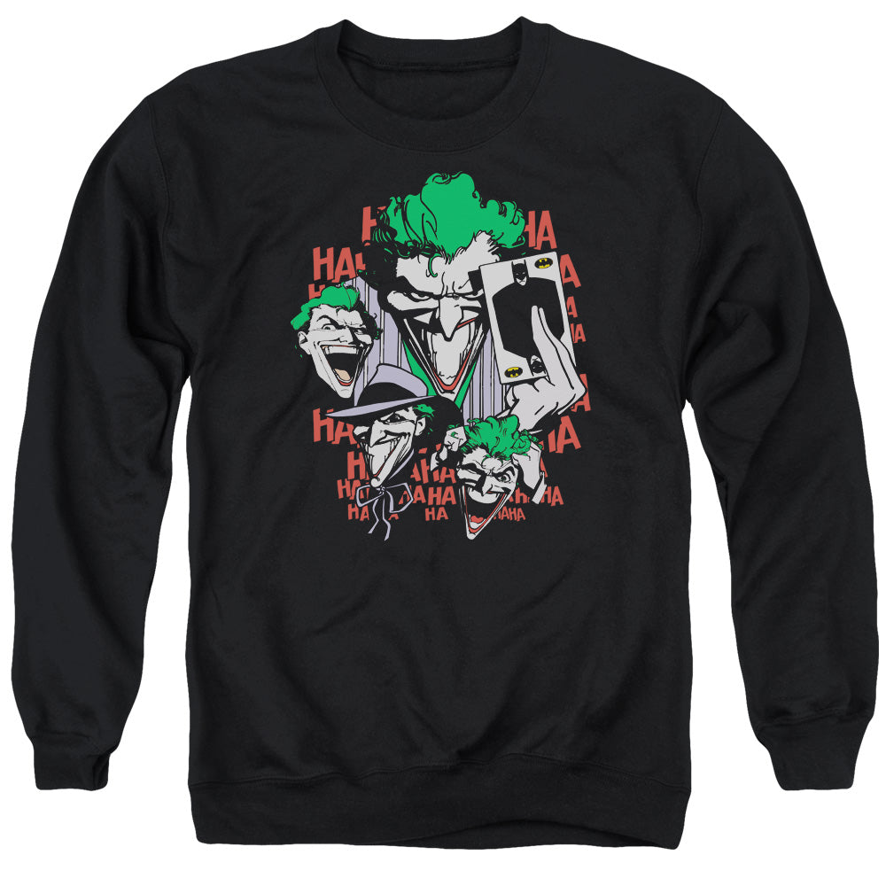 DC Comics Four of a Kind Mens Crewneck Sweatshirt Black Officially Licensed