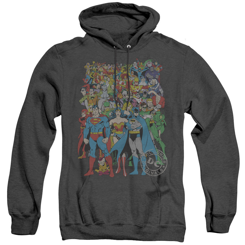 Dc Original Universe Mens Heather Hoodie Black Officially Licensed