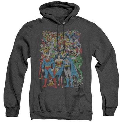 Dc Original Universe Mens Heather Hoodie Black Officially Licensed