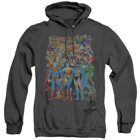 Dc Original Universe Mens Heather Hoodie Black Officially Licensed