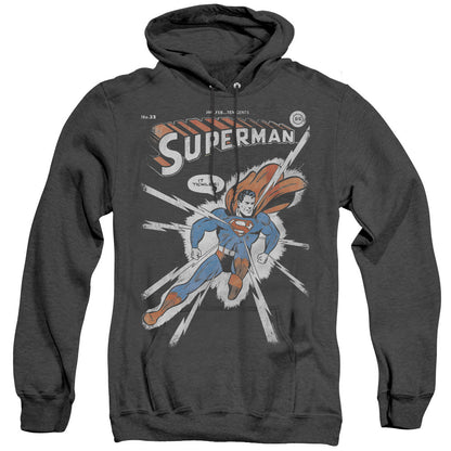 Dc Cover Me Mens Heather Hoodie Black Officially Licensed