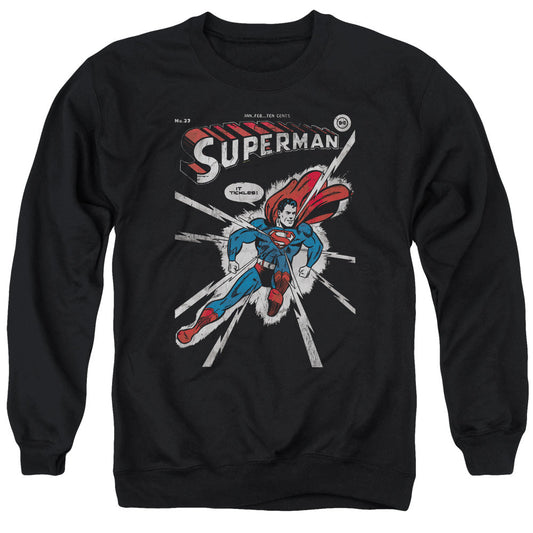 DC Comics Cover Me Mens Crewneck Sweatshirt Black Officially Licensed