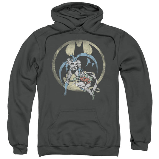 DC Comics Team Mens Hoodie Charcoal Officially Licensed