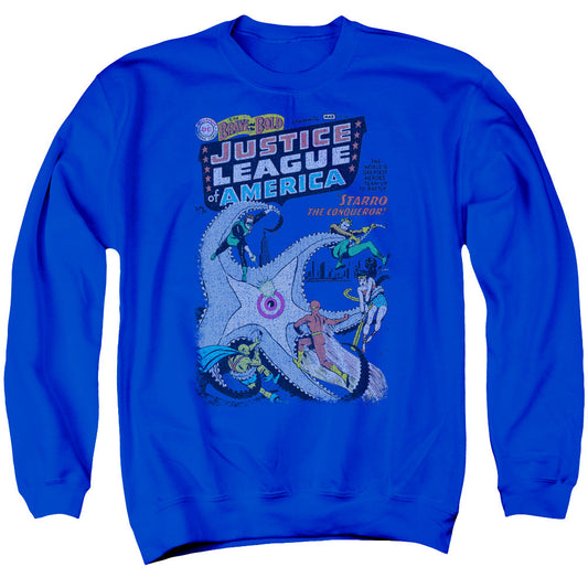 DC Comics No 28 Mens Crewneck Sweatshirt Royal Blue Officially Licensed