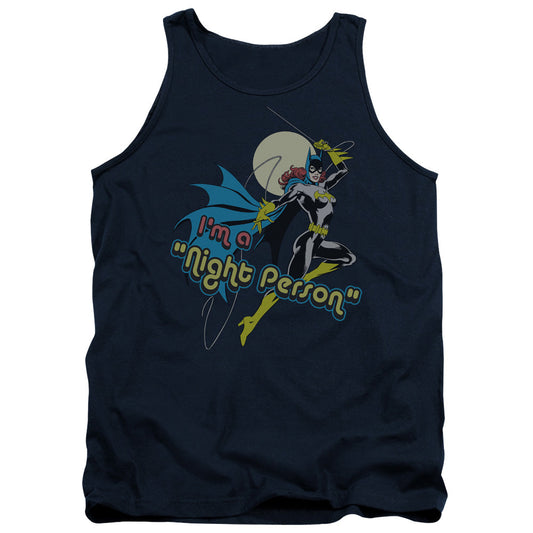 DC Comics Night Person Mens Tank Top Shirt Navy Blue Officially Licensed