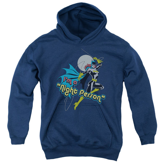 DC Comics Night Person Kids Youth Hoodie Navy Blue Officially Licensed