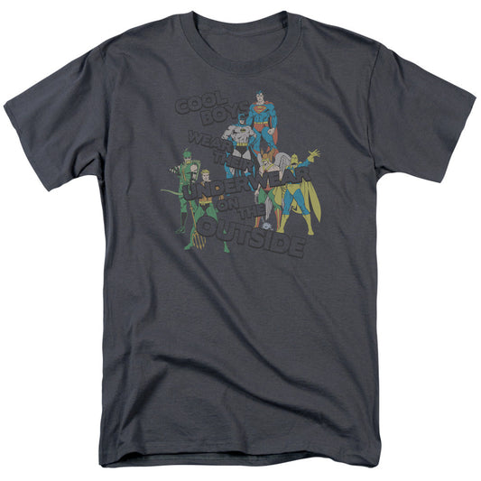 DC Comics Underwear Mens T Shirt Silver Officially Licensed