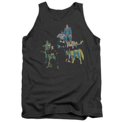 Dc Underwear Mens Tank Top Shirt Charcoal Officially Licensed