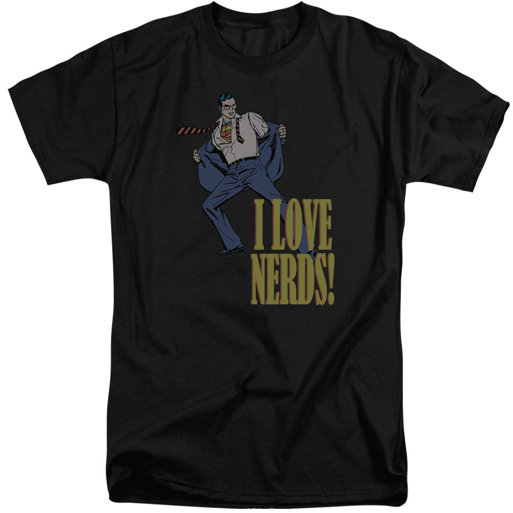 Dc I Love Nerds Mens Tall T Shirt Black Officially Licensed