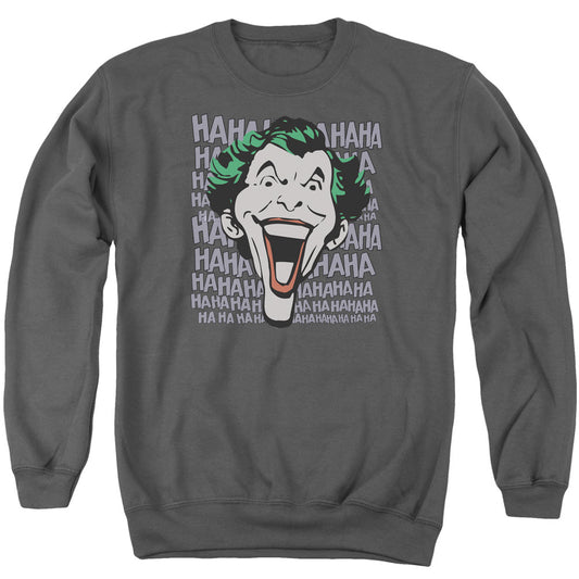 Dc Dastardly Merriment Mens Crewneck Sweatshirt Charcoal