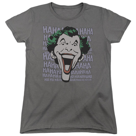 DC Comics Dastardly Merriment Womens T Shirt Charcoal Officially Licensed