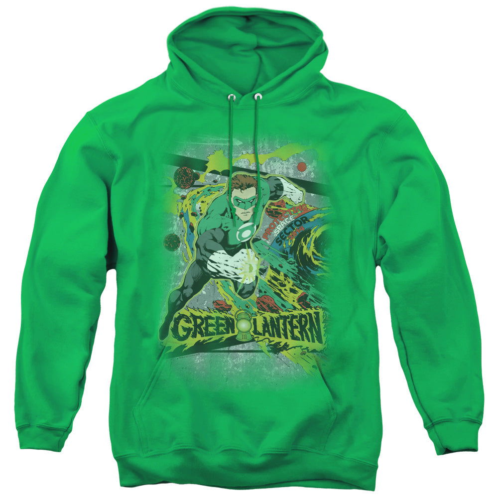 DC Comics Space Sector 2814 Mens Hoodie Kelly Green Officially Licensed