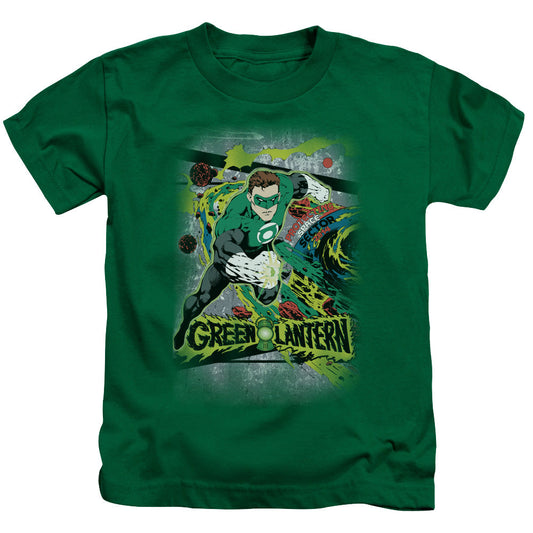 DC Comics Space Sector 2814 Juvenile Kids Youth T Shirt Kelly Green Officially Licensed