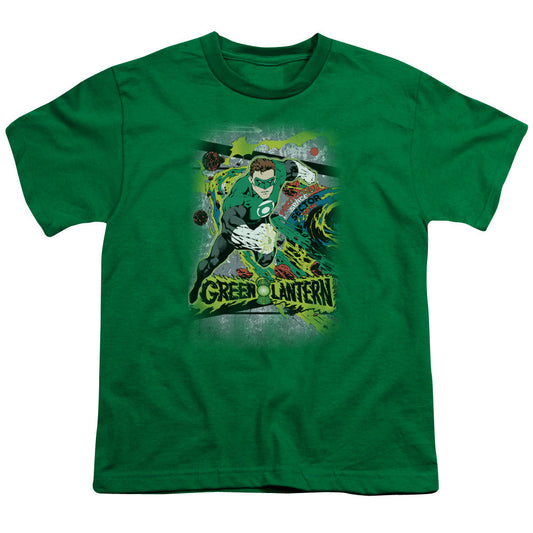 DC Comics Space Sector 2814 Kids Youth T Shirt Kelly Green Officially Licensed