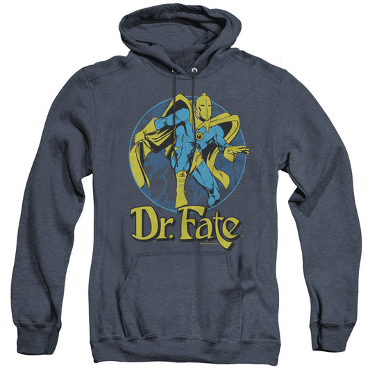 Dc Dr Fate Ankh Mens Heather Hoodie Navy Officially Licensed