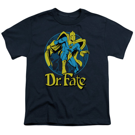 DC Comics Dr Fate Ankh Kids Youth T Shirt Navy Blue Officially Licensed