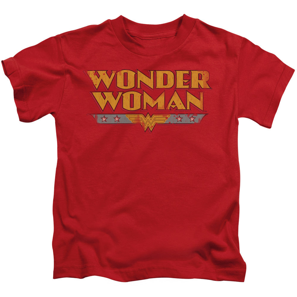 DC Comics Wonder Woman Logo Juvenile Kids Youth T Shirt Red Officially Licensed