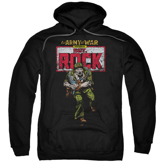 DC Comics Sgt Rock Mens Hoodie Black Officially Licensed