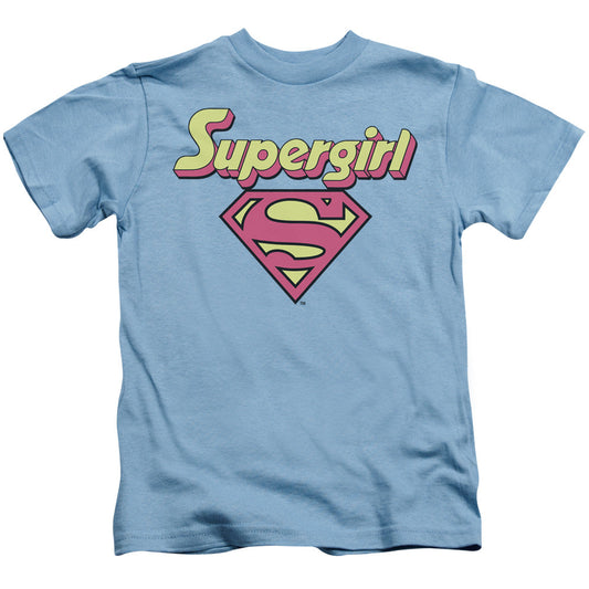 DC Comics Im a Supergirl Juvenile Kids Youth T Shirt Carolina Blue Officially Licensed