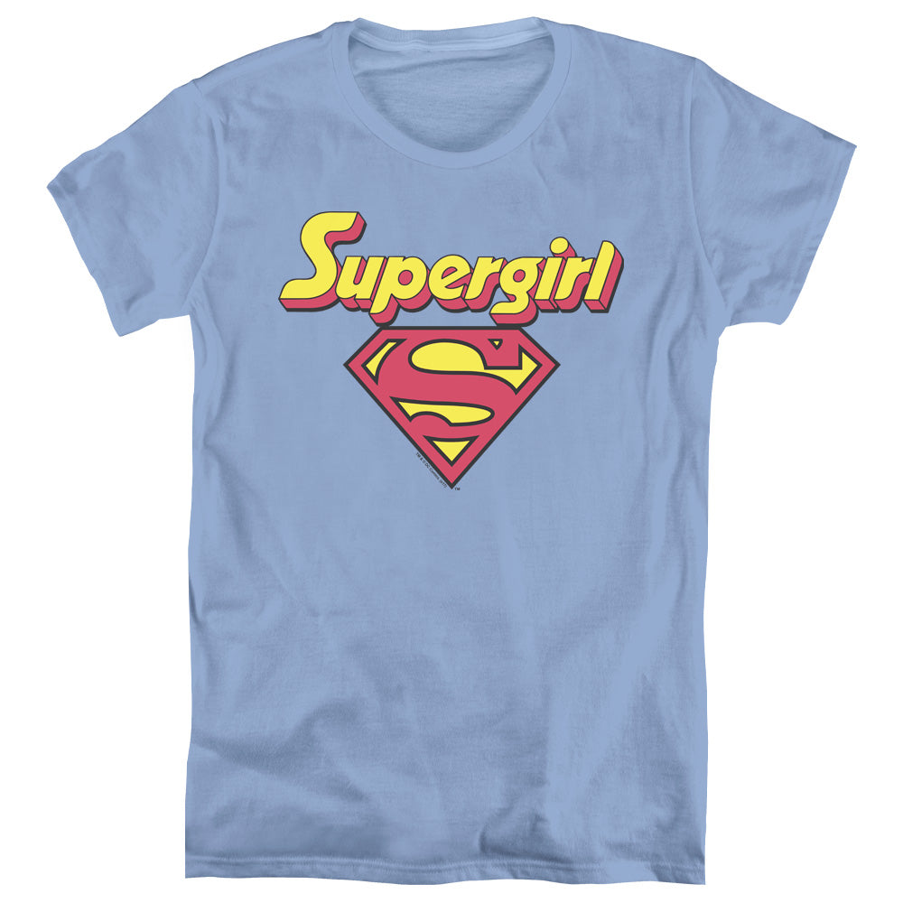 DC Comics Im a Supergirl Womens T Shirt Carolina Blue Officially Licensed