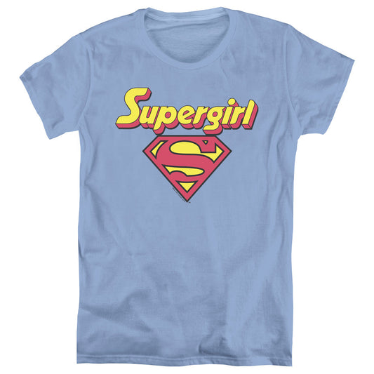DC Comics Im a Supergirl Womens T Shirt Carolina Blue Officially Licensed