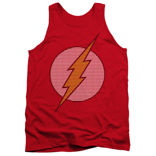 Dc Flash Flash Little Logos Mens Tank Top Shirt Red Officially Licensed