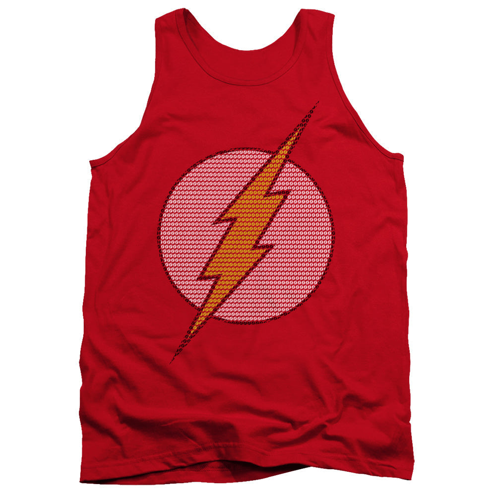Dc Flash Flash Little Logos Mens Tank Top Shirt Red Officially Licensed