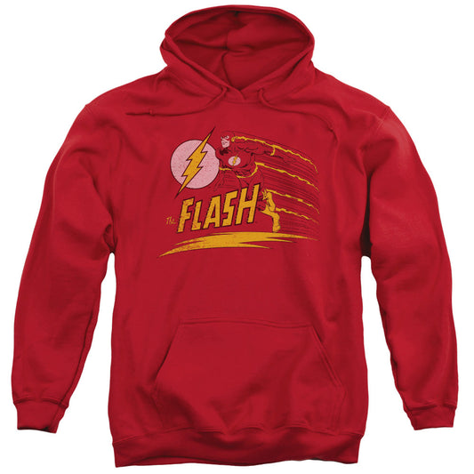 DC Comics Flash Like Lightning Mens Hoodie Red Officially Licensed