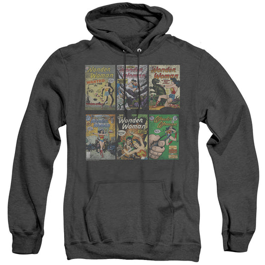 Dc Ww Covers Heather Mens Hoodie Black Officially Licensed