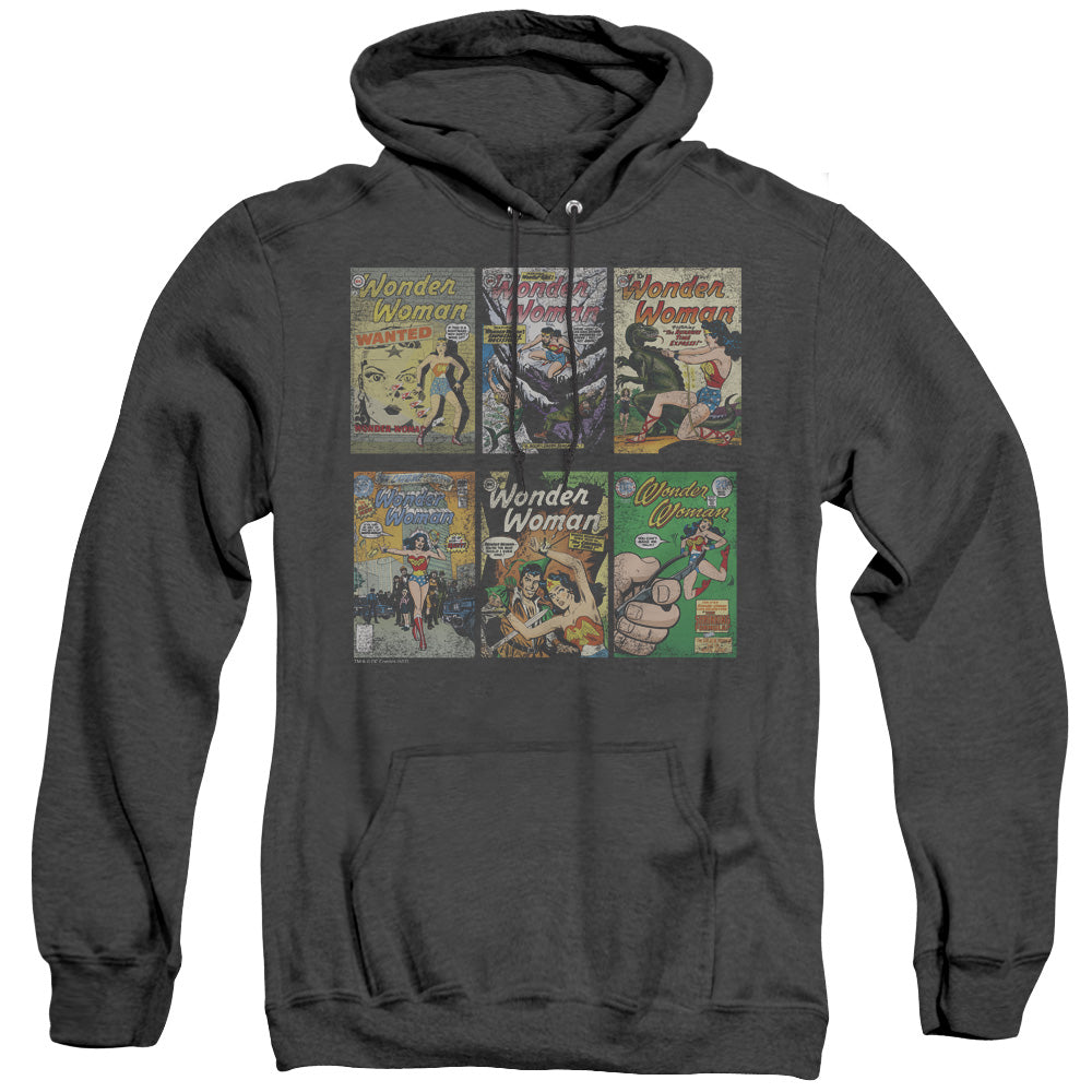 Dc Ww Covers Mens Heather Hoodie Black Officially Licensed