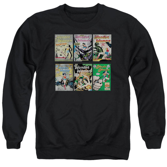 DC Comics Ww Covers Mens Crewneck Sweatshirt Black Officially Licensed