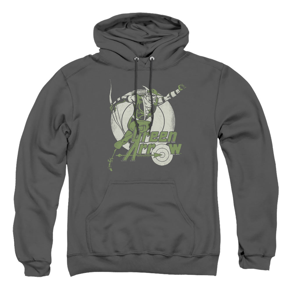 Dc Right On Target Mens Hoodie Charcoal Officially Licensed