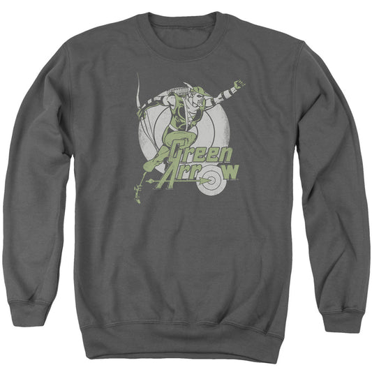 Dc Right On Target Mens Crewneck Sweatshirt Charcoal