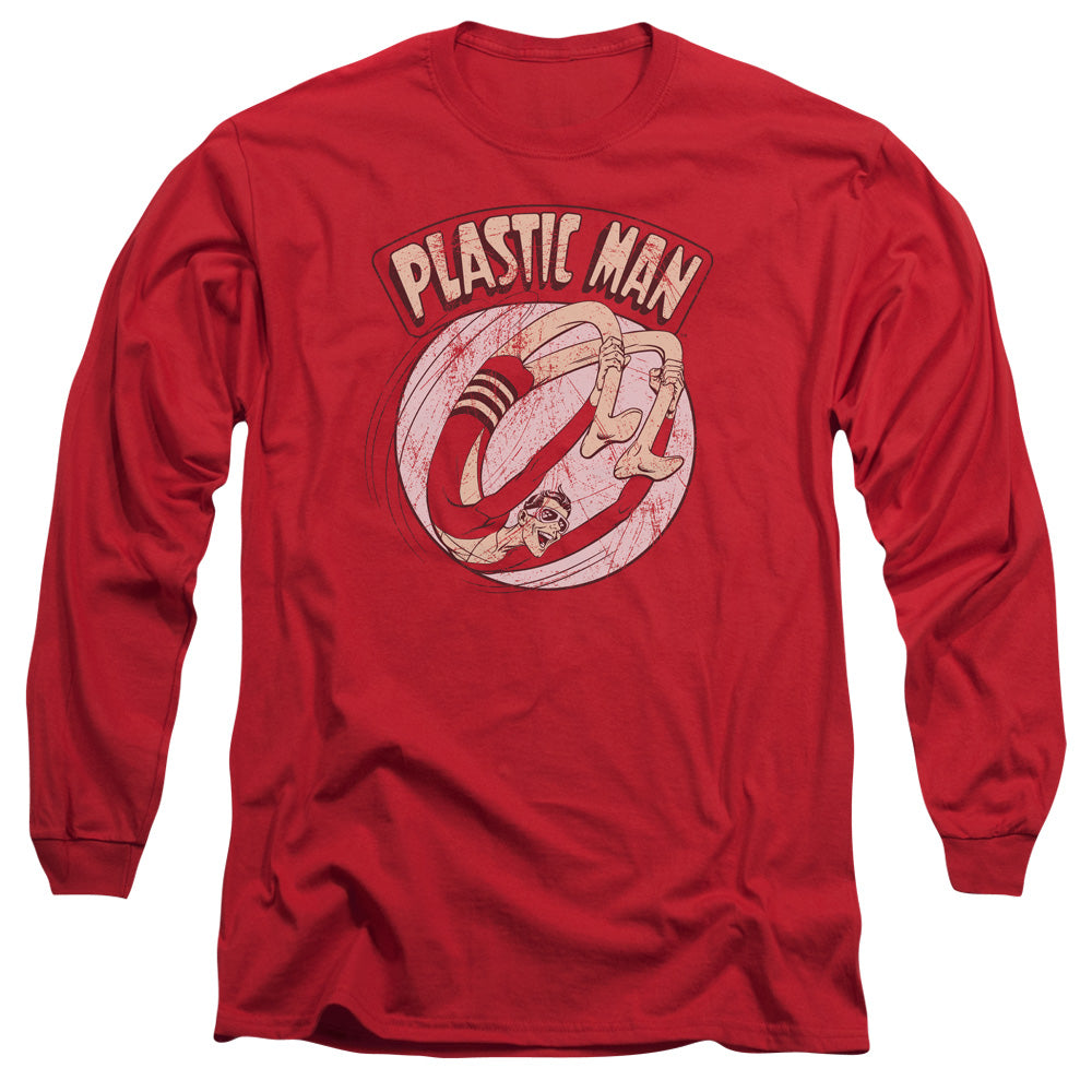 Dc Bounce Mens Long Sleeve Shirt Red Officially Licensed