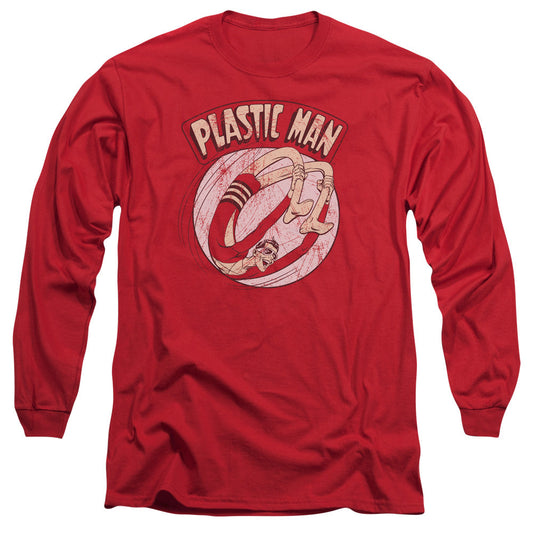 DC Comics Bounce Mens Long Sleeve Shirt Red Officially Licensed