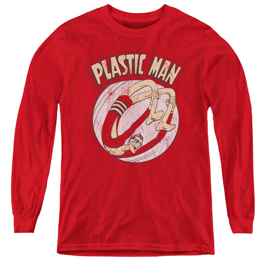 DC Comics Bounce Long Sleeve Kids Youth T Shirt Red Officially Licensed