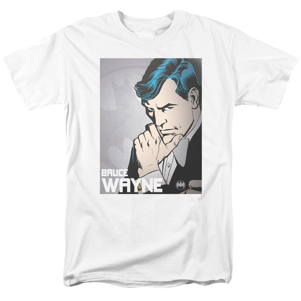 Dc Bruce Wayne Mens T Shirt White Officially Licensed