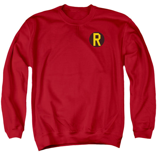 Dc Robin Logo Mens Crewneck Sweatshirt Red