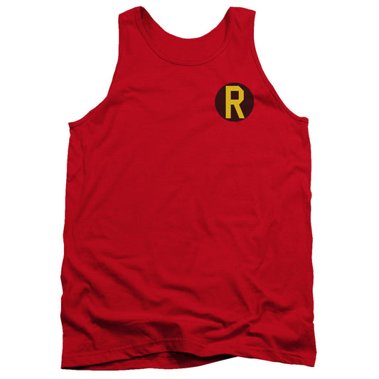 DC Comics Robin Logo Mens Tank Top Shirt Red Officially Licensed