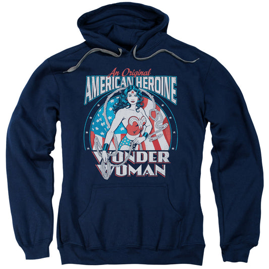 DC Comics American Heroine Mens Hoodie Navy Blue Officially Licensed