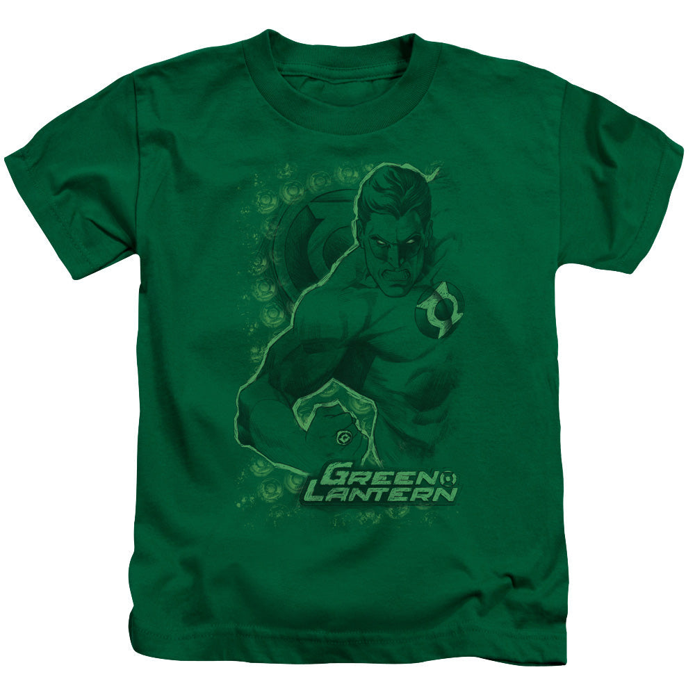 DC Comics Pencil Energy Juvenile Kids Youth T Shirt Kelly Green Officially Licensed